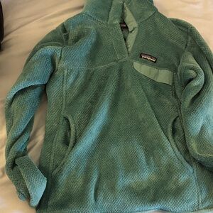 Patagonia Women's Turquoise Cowl Neck Sweater